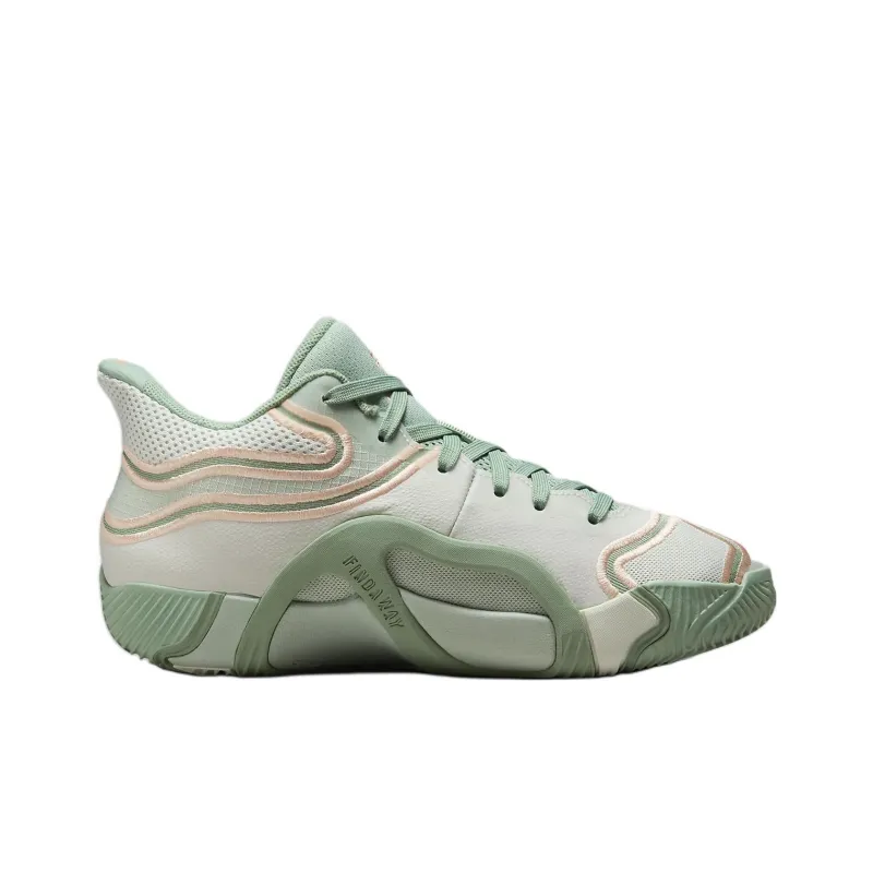 Jordan Tatum 3 Anti-Slip Wear-Resistant Mid-Top Children's Basketball Shoes Beige Green Kids'-1