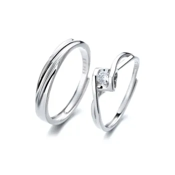 KLFOOK 999 Fine Silver Rings Unisex