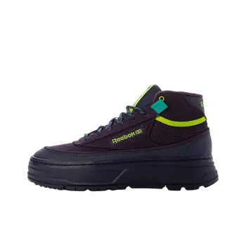 Reebok Anti Slip Wear Resistant Mid Top Casual Shoes Women's Dark Purple