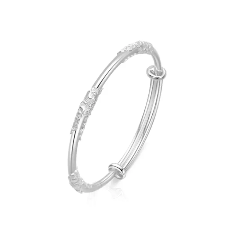 Zheng Tai Fook 999 Fine Silver Bangles Unisex-4