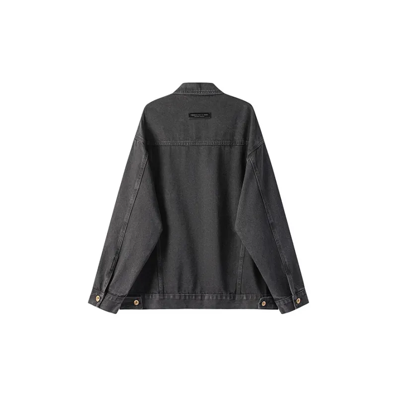 WILLIAM FOX&SONS Denim Jacket Men's Black-1