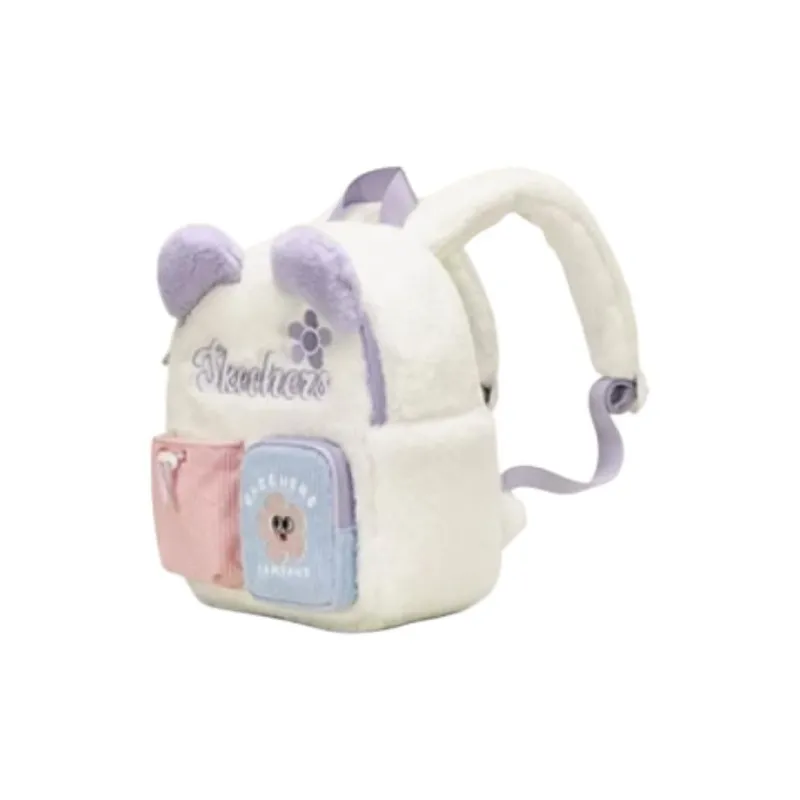 Skechers Polyester Backpack Regular Kids' Pure White-1