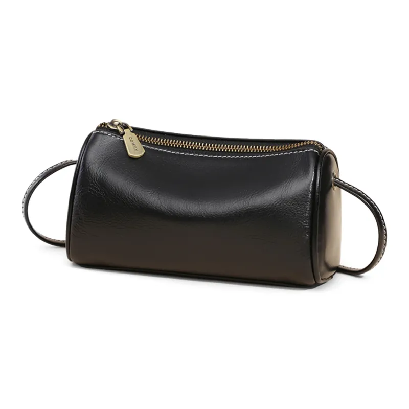 COMELY Cow Leather Bonded Synthetic Leather Shoulder Bag Crossbody Bag Regular Women's Vintage White/Black-9