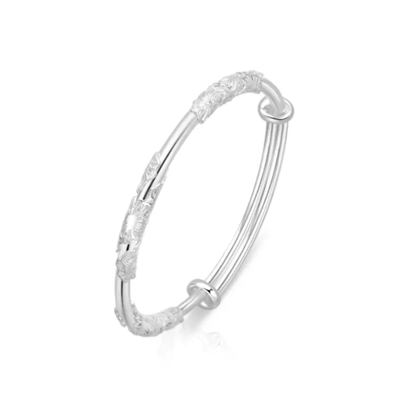 Zheng Tai Fook 999 Fine Silver Bangles Unisex-10