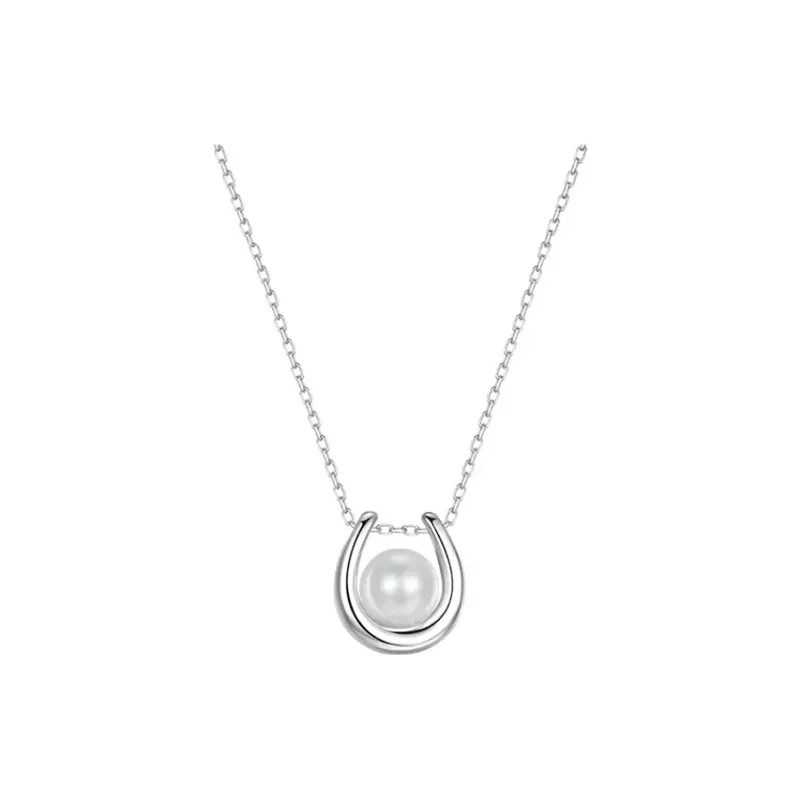 NATURALLYJOJO Faux Pearl Necklaces Women's White/Gray/Black-0