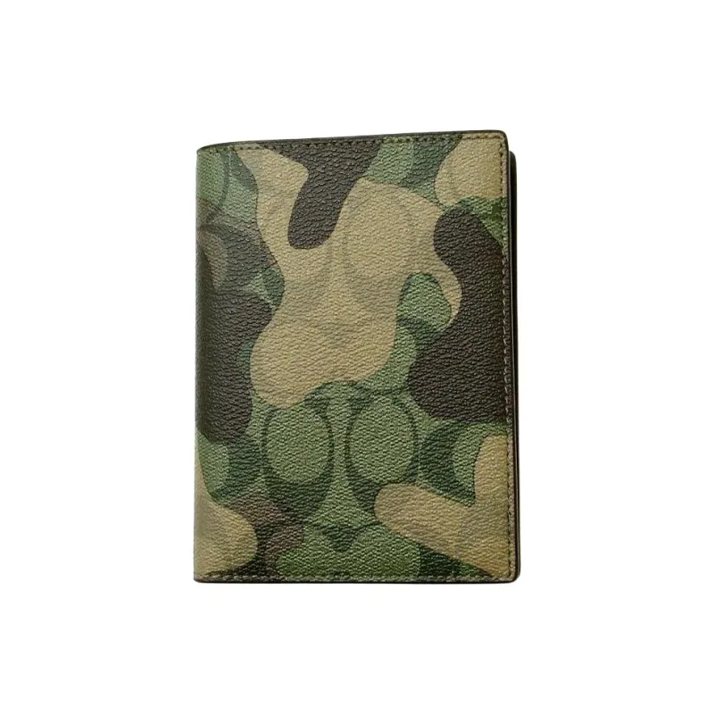 COACH Canvas Coin Purse Wallet Men's Camouflage-1