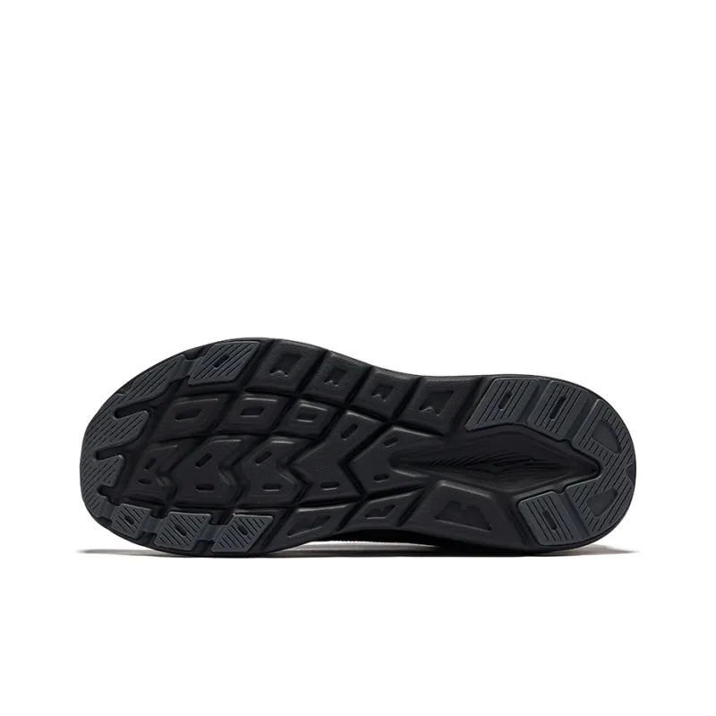 Erke Rebound Lightweight Low Top QiTian Technology Running Shoes Men's Jet Black-4