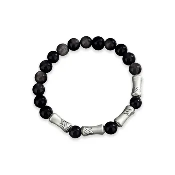 SEVEN COOK Obsidian Bracelets Men's
