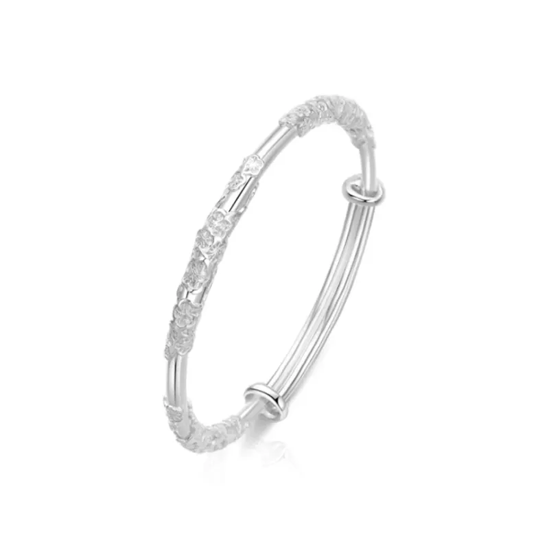 Zheng Tai Fook 999 Fine Silver Bangles Unisex-2