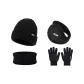 Black+Scarf+Glove+Earmuff