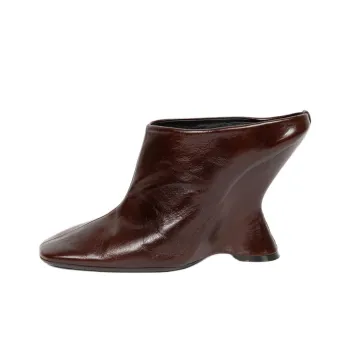 DRIES VAN NOTEN Closed Toe Slippers 10.5cm Women's Dark Brown