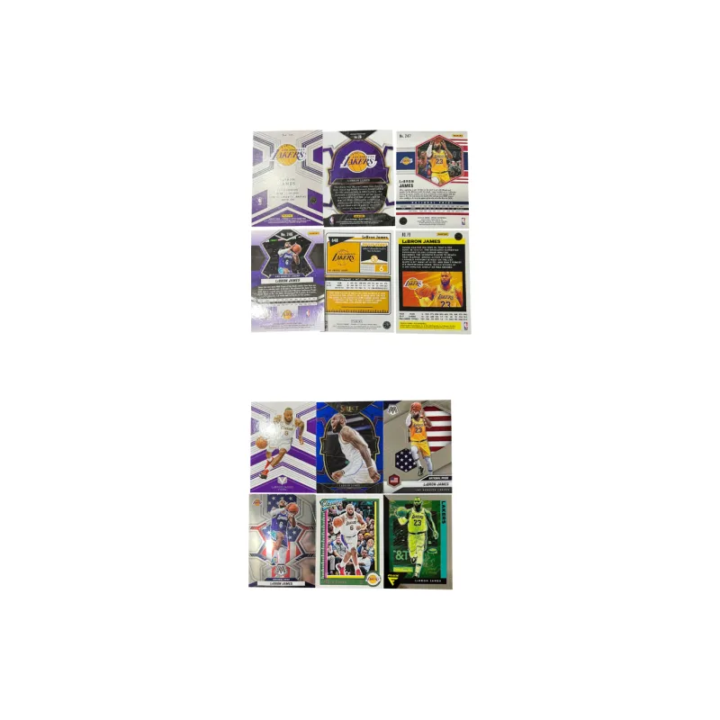 PANINI Lakers LeBron James The King Multi Collection Refractor Star Card Sports Cards 6 Pcs-2