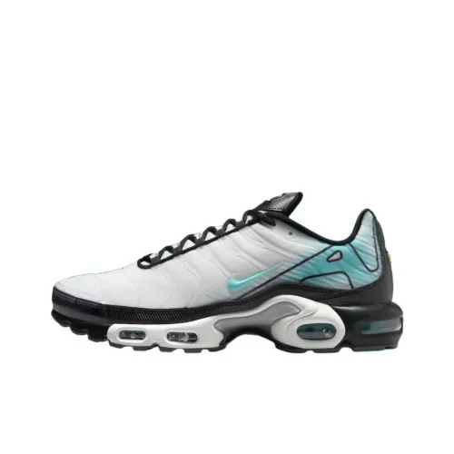 Nike Air Max Plus Anti Slip Wear Resistant Low Top Running Shoes Unisex White Black
