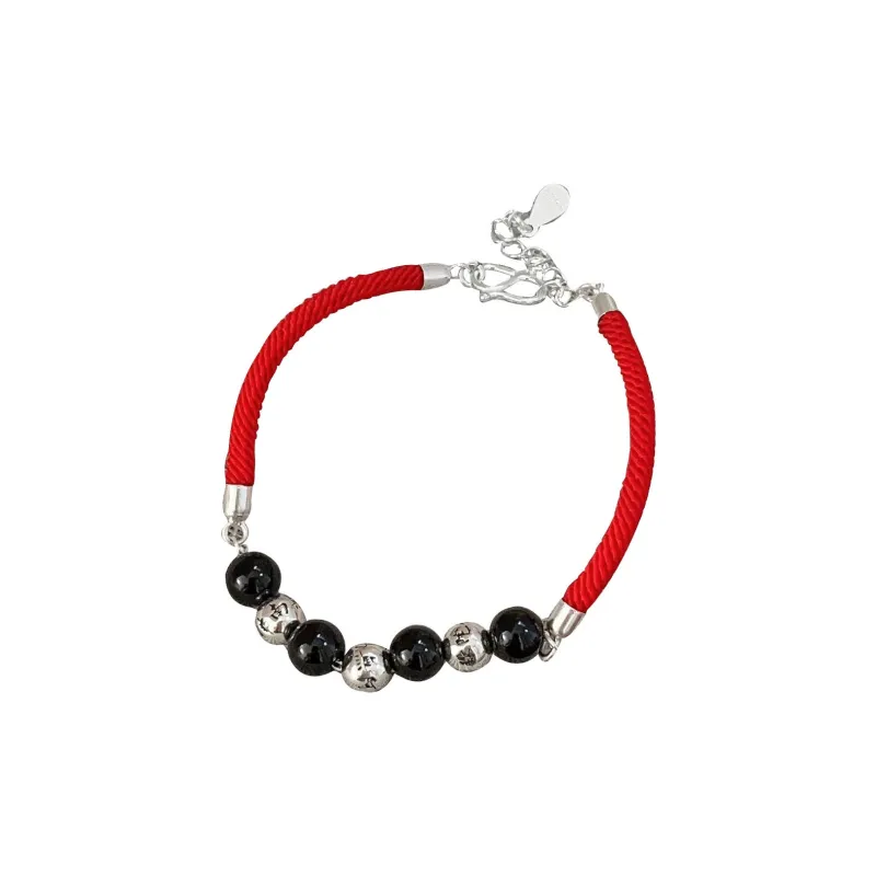 Stone Edge Poly 925 Sterling Silver Bracelets Unisex-0