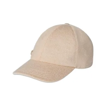 GUCCI Viscose Metallic Thread Wool Crystal Baseball Caps Women's Khaki