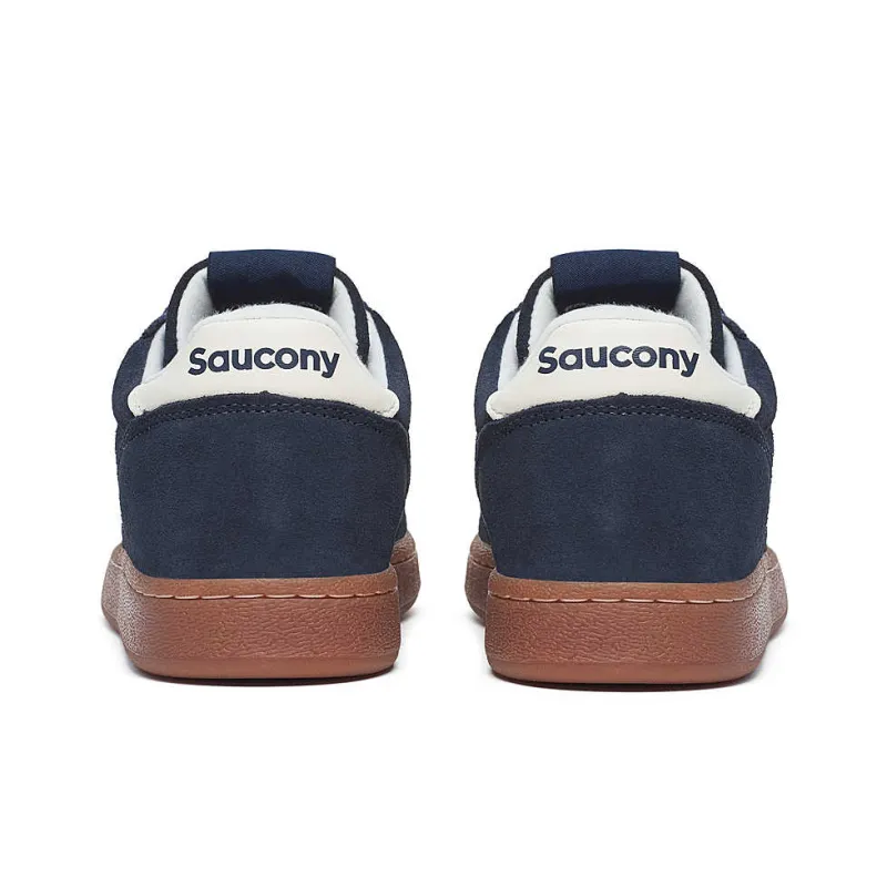Saucony Jazz Court Anti Slip Wear Resistant Low Top Skateboard Shoes Unisex Blue-4