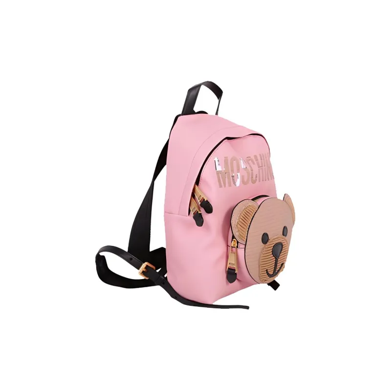 MOSCHINO PU Backpack Women's Pink-1