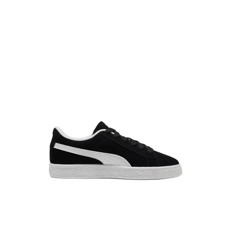 PUMA Suede Classic Anti Slip Wear Resistant Low Top Kids' Skateboarding Shoes Black Kids'-1