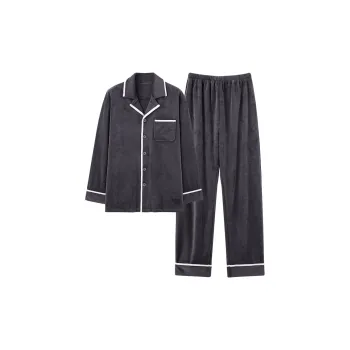 Lan Miao Pajama Set Men's Iron Gray