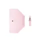 Trifold Manual Artistic Style Umbrella with Vinyl Fabric in Pink