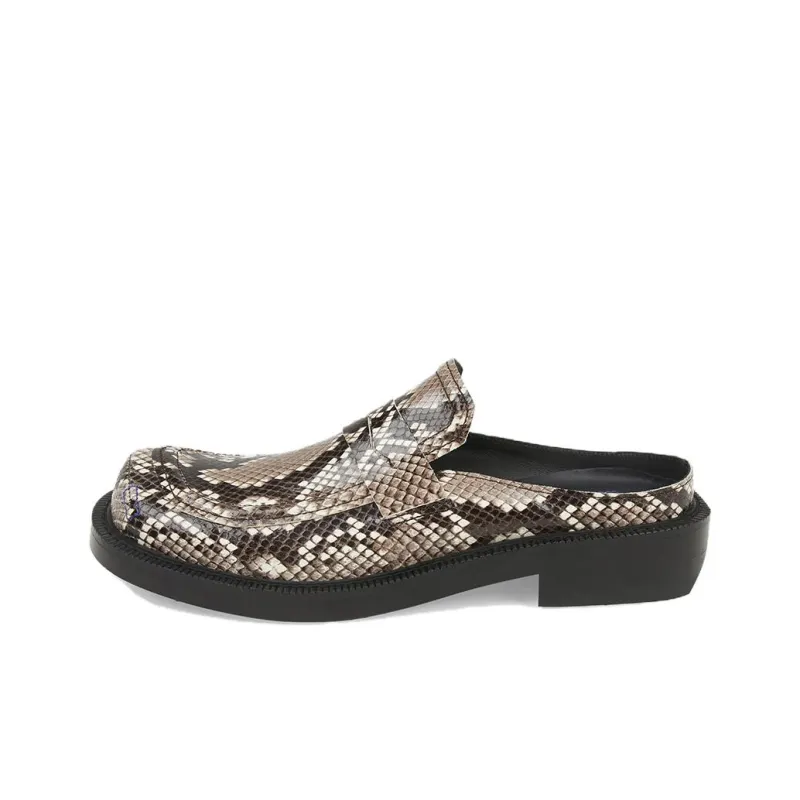 ADER ERROR Abrasion Resistant Closed Toe Slippers Unisex Black Gold-0