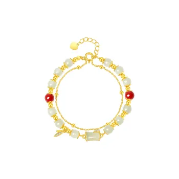 WINY Hetian Jade Bracelets White Jade/Pale Greenish White Jade Women's