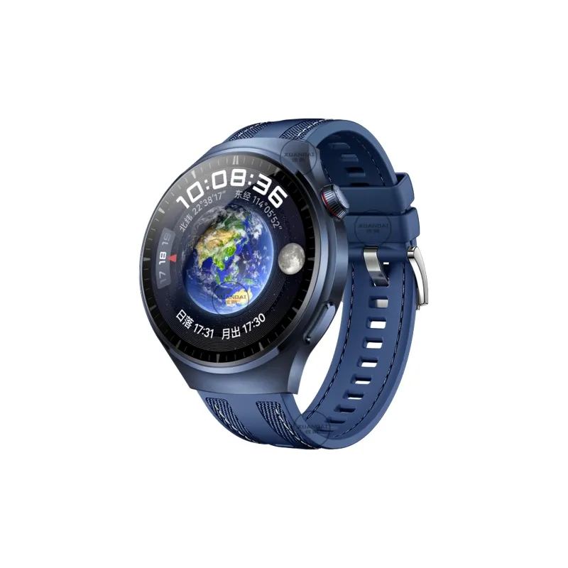 FZRT Huawei Compatibility Watch Band Composite Woven Cerulean Earth Strap Silicone Material-4