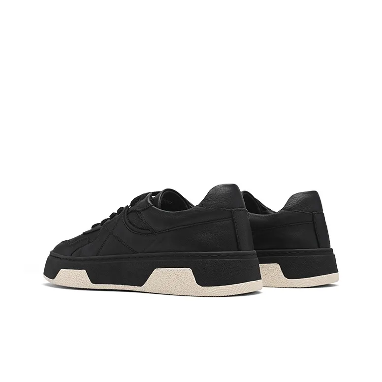BASIC HOUSE Hundred Houses Good Hormone Collection Urban Explorer Low-Top Skateboard Shoes Men's Black-2