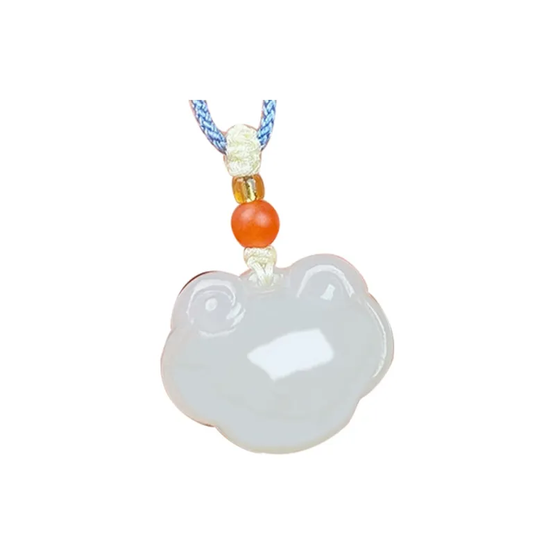 KUNYUYAO Hetian Jade Pendants White Jade Unisex-11