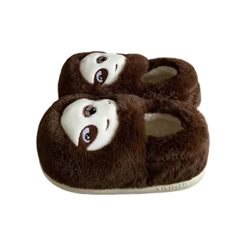 SHIGUDE Home Slippers Unisex Dark Brown