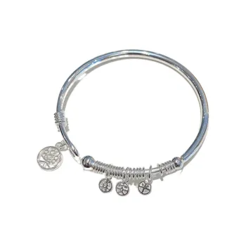 Stone Edge Poly 999 Fine Silver Bangles Women's
