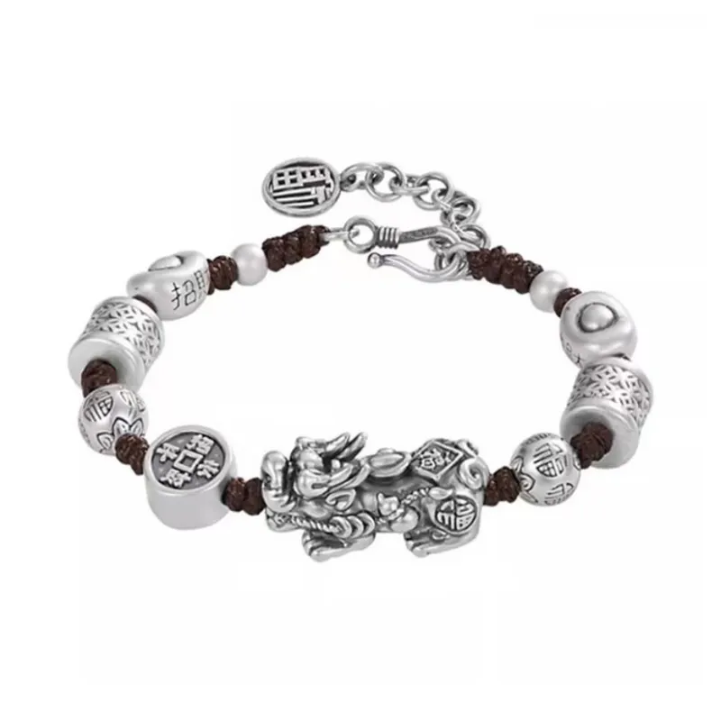 Brahmacharya 999 Fine Silver Bracelets Unisex-0