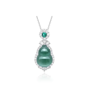 JINLIUFUJIXIANG Ice Glutinous Jadeite Necklaces Women's