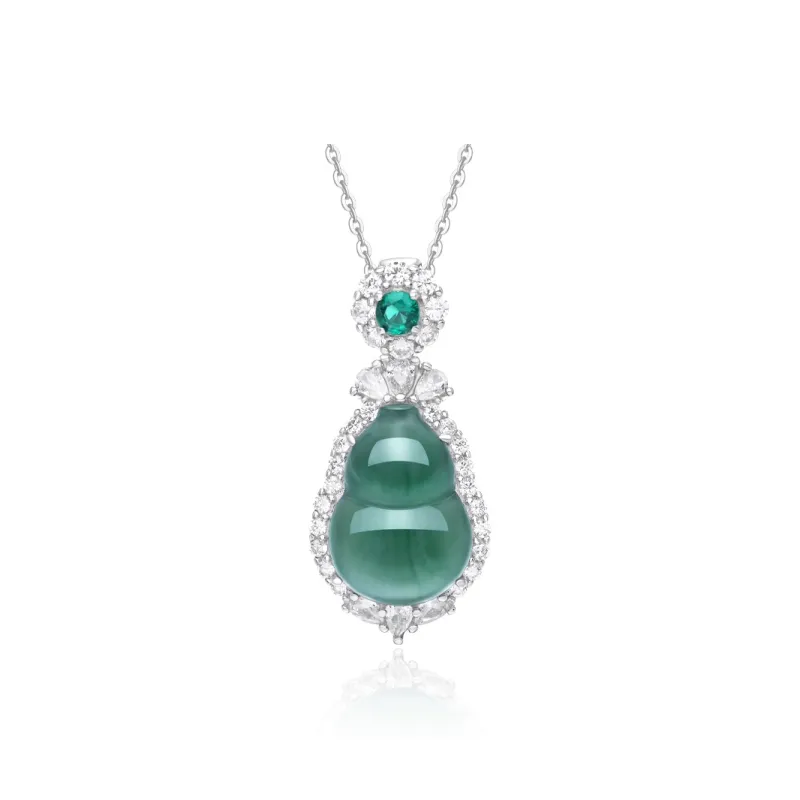JINLIUFUJIXIANG Ice Glutinous Jadeite Necklaces Women's-0