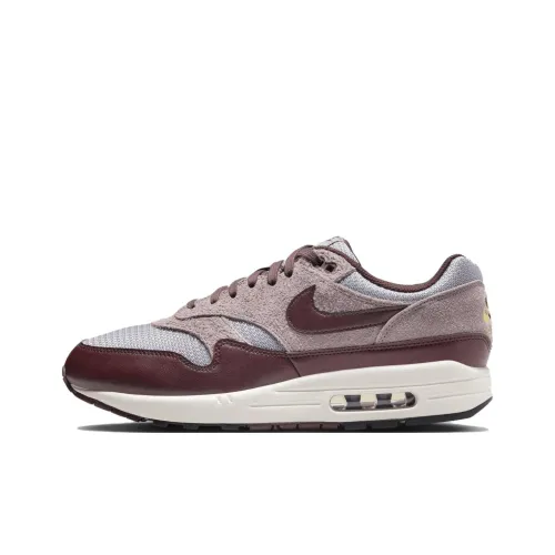 Nike Air Max 1 Essential Premium 'Cement Grey Burgundy Crush'