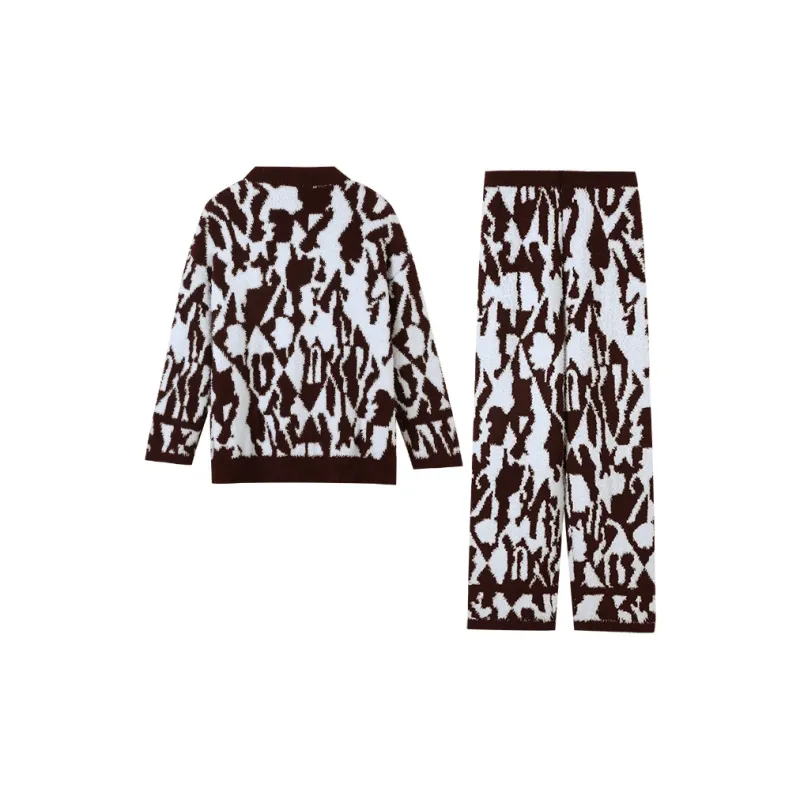 Kerener Pajama Set Women's Blue Brown-1