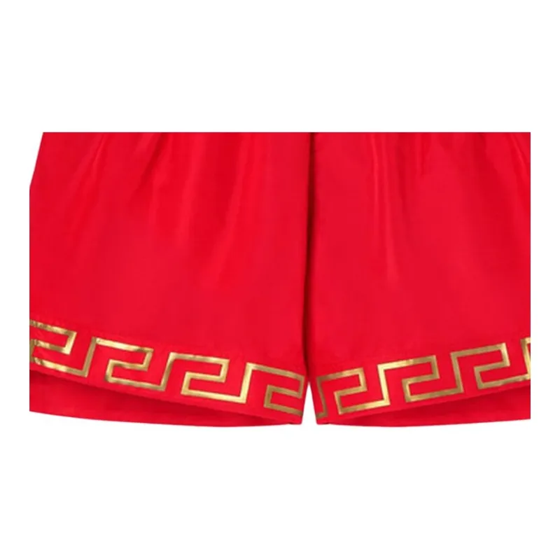 VERSACE SS22 Casual Shorts Men's Red-5
