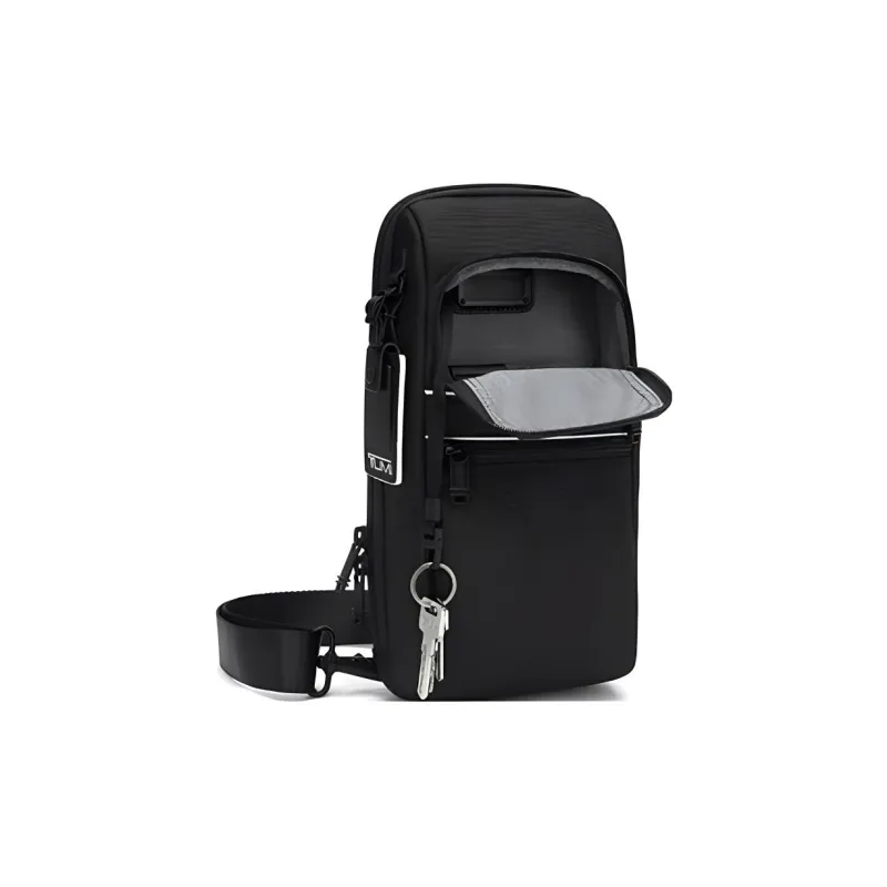 TUMI Nylon Sling Bag Shoulder Bag Crossbody Bag Medium Size Men's Black-6