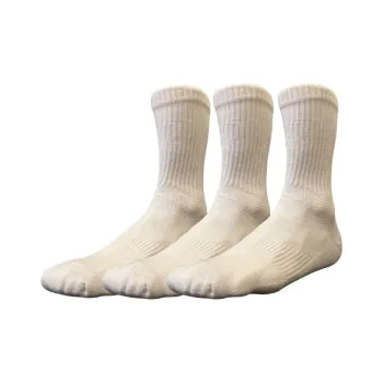 UZPO Knee High Socks Unisex 3 Pack Pure White