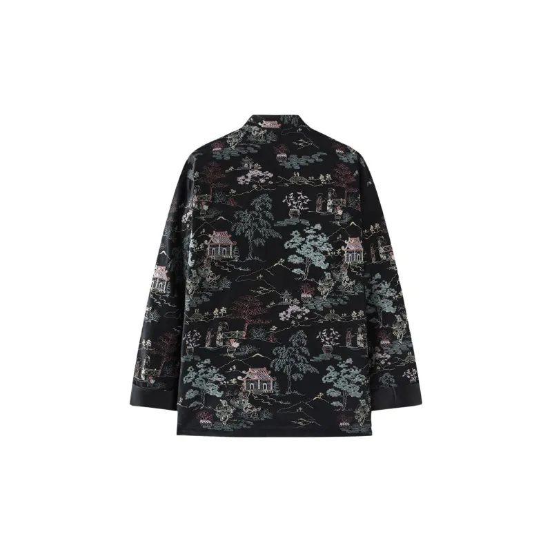 XUANSHENG Jacket Top Men's Black-5