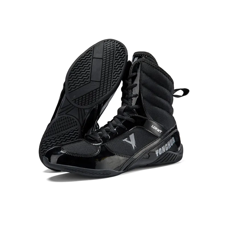 LOKWT Cushioned Slip-Resistant Abrasion-Resistant High-Top Training Shoes Men's-2