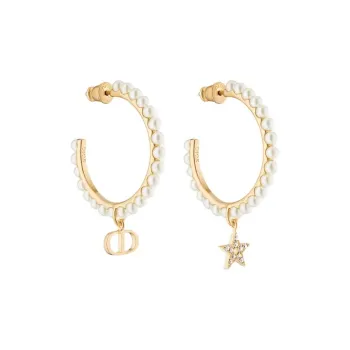 DIOR Metal Earrings Women's Gold