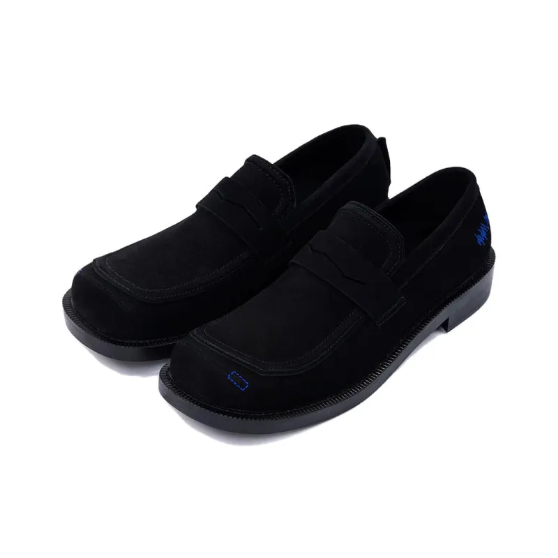 ADER ERROR Line Penny Loafers Men's Black-1