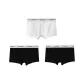 [3-Pack]Black+Black+White