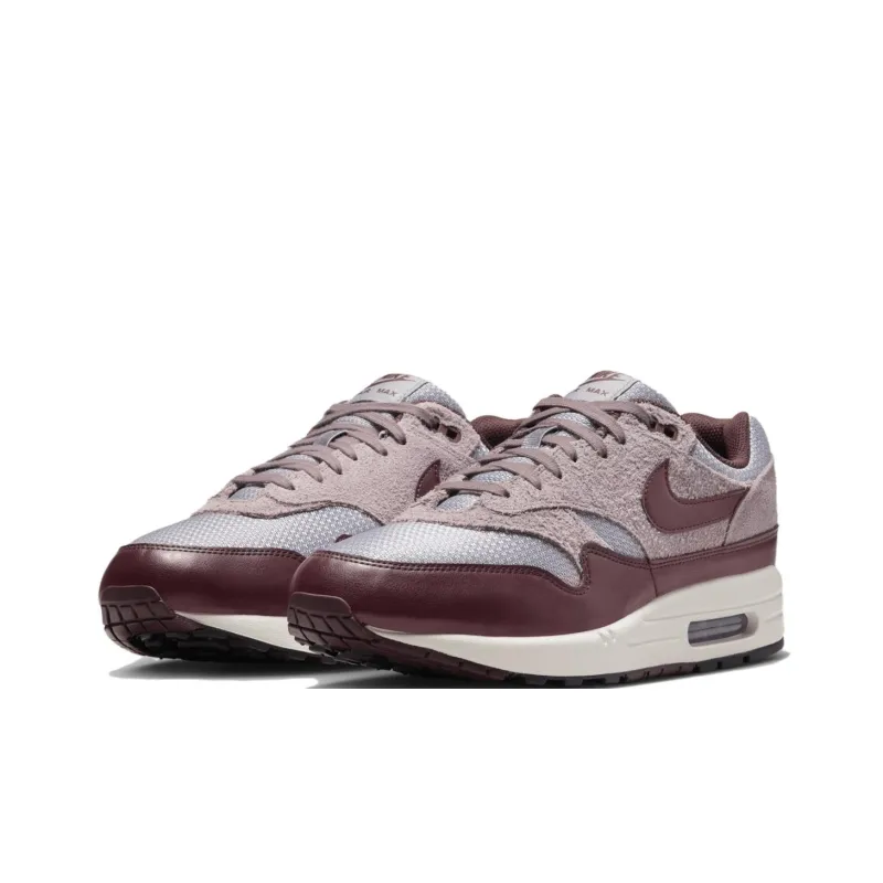Nike Air Max 1 Essential Prm Cement Grey Burgundy Crush-1