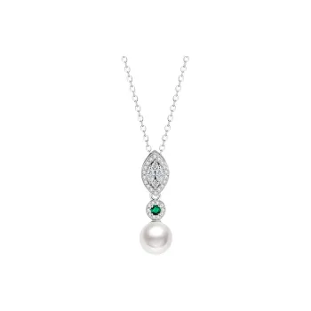 Stone Edge Poly 925 Sterling Silver Necklaces Women's