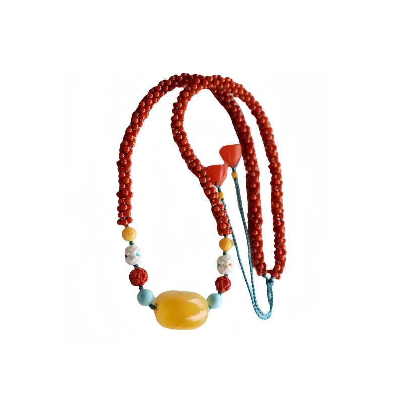 Xifeng Building Beeswax Necklaces Unisex-0