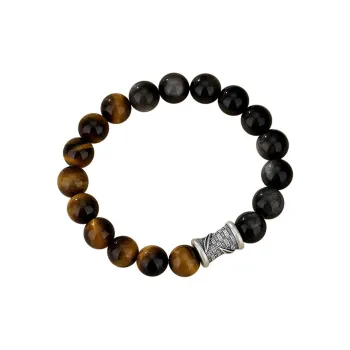 SEVEN COOK Tiger's Eye Stone Bracelets Men's
