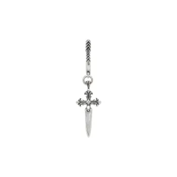 EMANUELE BICOCCHI Cross Pendant Hoop Earring