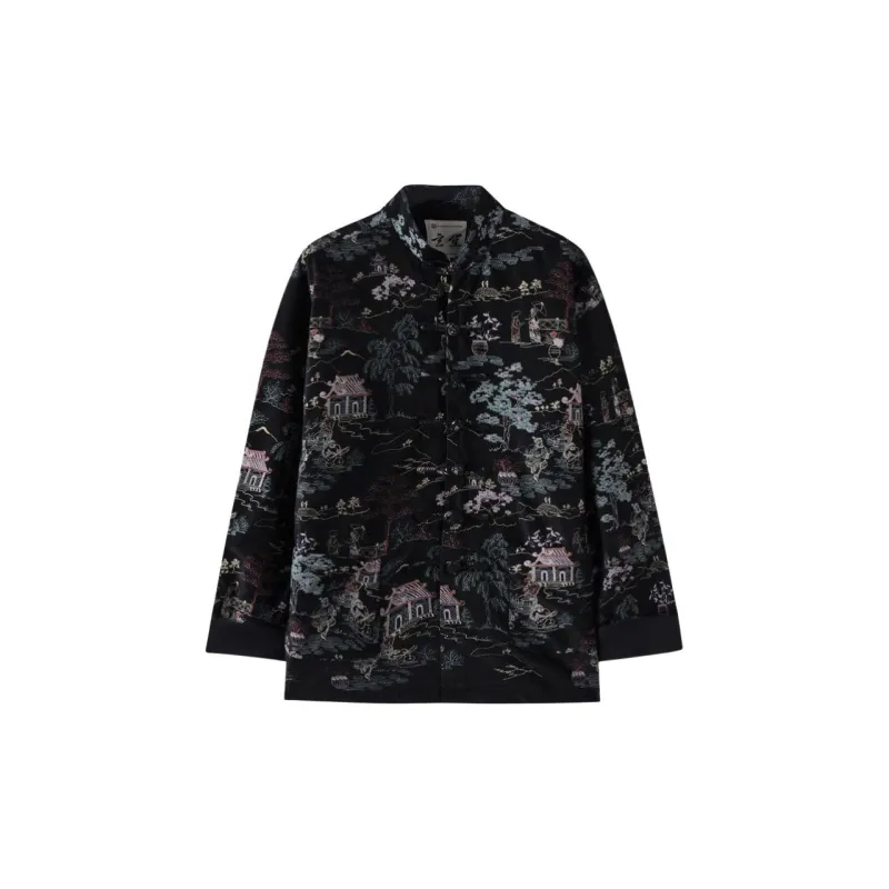 XUANSHENG Jacket Top Men's Black-1